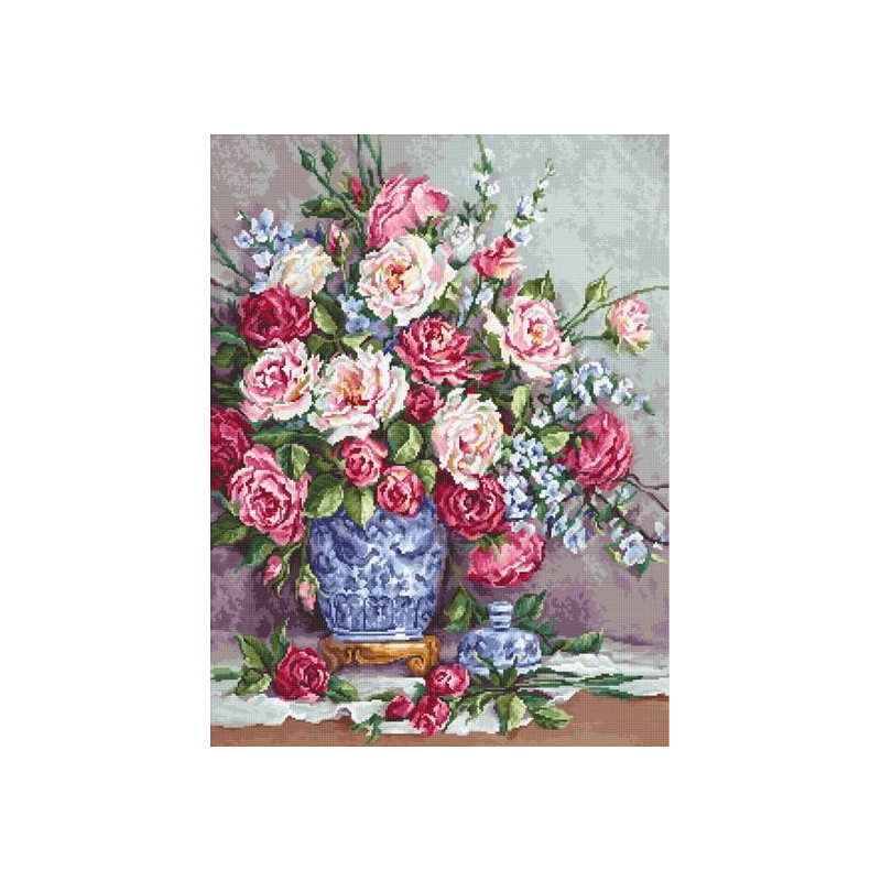 Cross-Stitch Kit “Her Majesty’s Roses”  Luca-S (B605)