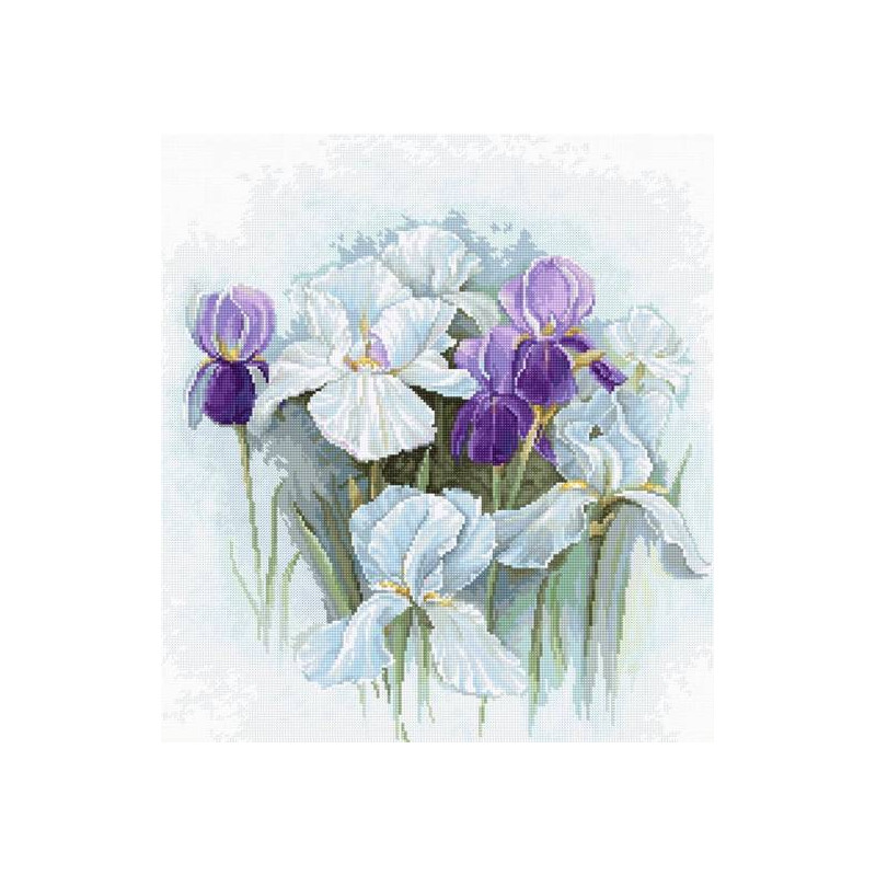 Cross-Stitch Kit “Irises”  Luca-S (B2367)