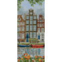 Cross-Stitch Kit, Amsterdam Street Scene, Anchor PCE0814