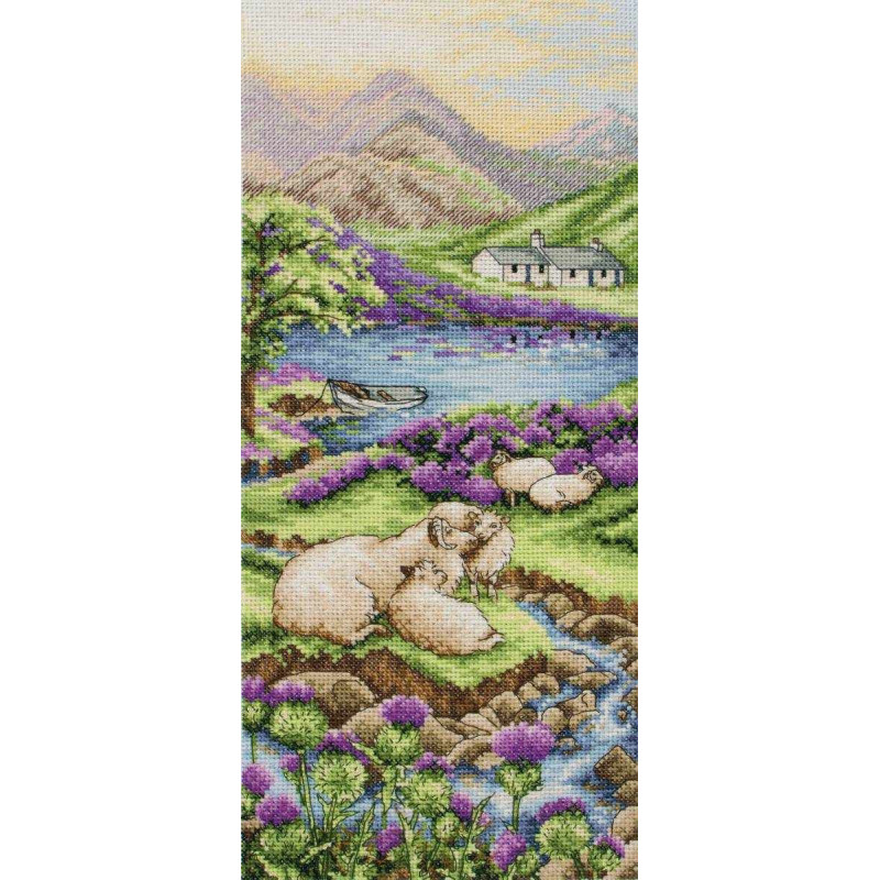 Cross-Stitch Kit, Highlands Landscape, Anchor PCE0816