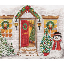 Cross-Stitch Kit, Christmas Welcome,  Anchor, PCE0968