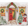 Набір для вишивання хрестиком, "Різдвяний прийом (Christmas Welcome)", Anchor, PCE0968