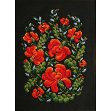 Cross-Stitch Kit , Leds, Petrikіvska painting, 01566