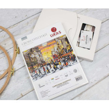 Cross-Stitch Kit “Christmas Shopping”  Luca-S Gold (BU5007)