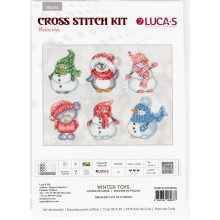 Набір для вишивания хрестиком, Luca-S, Зимиві іграшки JK034