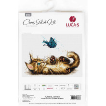 Набір для вишивання хрестиком, Luca-S, Грайливе кошеня (B7013)