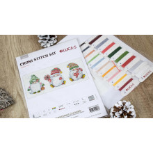 Toys Cross Stitch Kits, Luca-S Christmas gnomes JK030