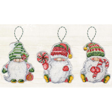 Toys Cross Stitch Kits, Luca-S Christmas gnomes JK030