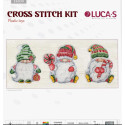 Набор для вышивания крестиком, Luca-S, Рождественские гномы JK030