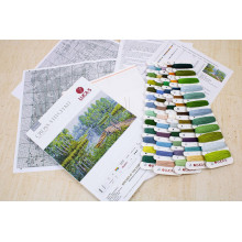 Cross-Stitch Kit Birches at the edge of the lake Luca-S (BU5012)