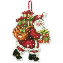 Cross-Stitch Kit “«Santa with Bag Ornament» DIMENSIONS 70-08912