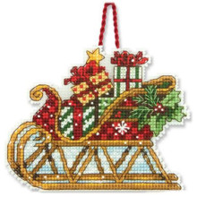 Cross-Stitch Kit «Sleigh Ornament» DIMENSIONS 70-08914