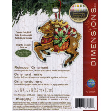 Cross-Stitch Kit «Reindeer Ornament» DIMENSIONS 70-08916