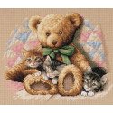 Набор для вышивания DIMENSIONS, Тедди и котята, 35236
