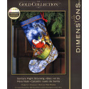 Набор для вышивания DIMENSIONS Gold Collection - Santa's Flight Stocking, 70-08923