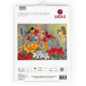 Cross-Stitch Kit, Backyard Birds with Daylilies, Luca-S (BU5024)