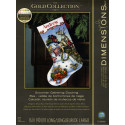 Cross-Stitch Kit «Snowman Gathering Stocking»  DIMENSIONS 70-08866