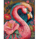 Набор для вышивания крестиком, Luca-S, Фантастичаский фламинго (BU5036)