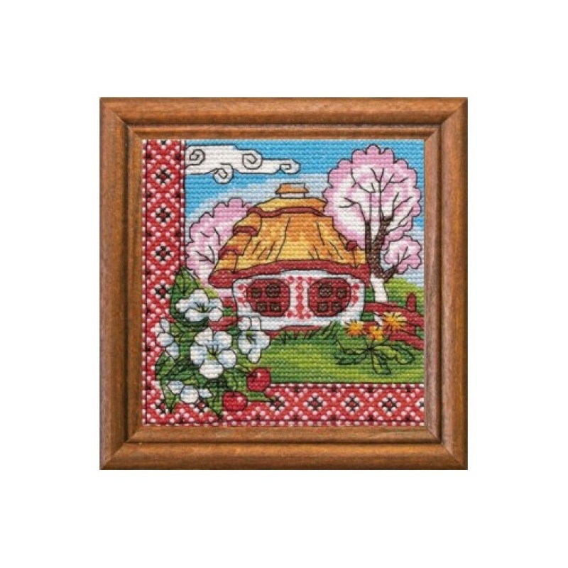 Набор для вышивания крестиком Леди, Цветущее Подолье серия Хатки (01294)