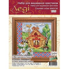 Набор для вышивания крестиком Леди, Русский теремок, серия Хатки (01278)