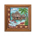 Набор для вышивания крестиком Леди, Бунгало Океании серия Хатки (01280)