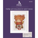 Набор для вышивания крестиком Iris Design, Девочка Осень на Аиде (05319A)