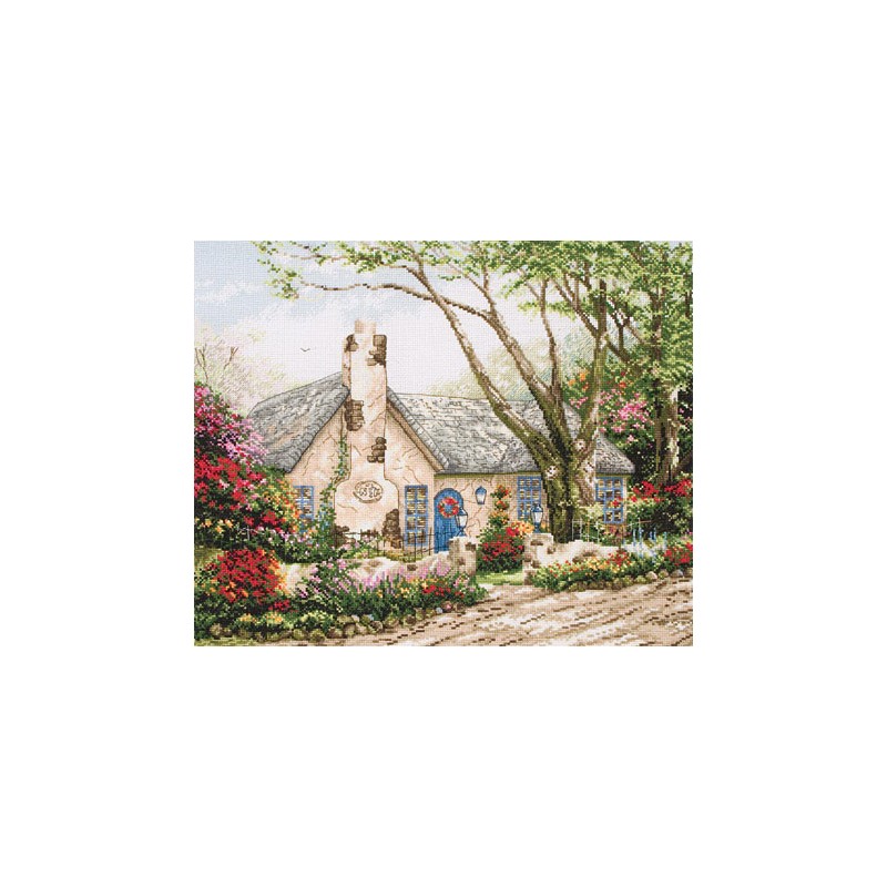 Cross-Stitch Kit “Morning Glory Cottage” Anchor 56780000-01080