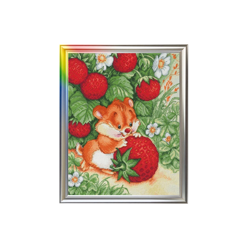 Cross-Stitch Kit “Strawberry Happiness” LanSvit D-001