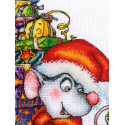 Набор для вышивания ЛанСвит, Мышонок Санта (Д-058)