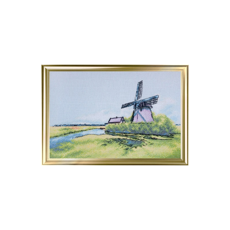 Cross-Stitch Kit “Windmill in Holland” LanSvit A-007
