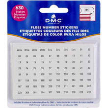 Stranded cotton number stickers DMC, 6103/12